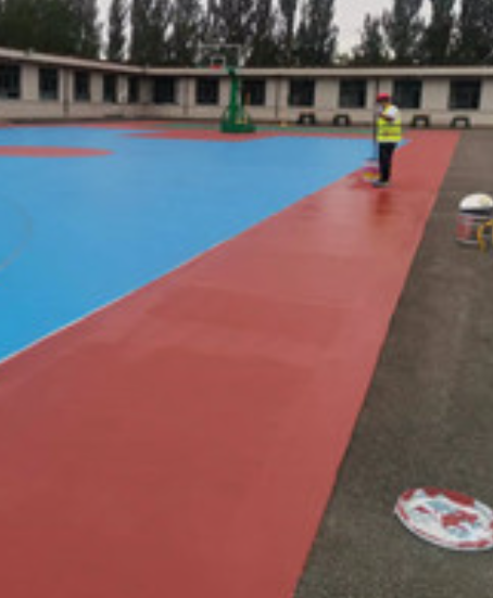 建水旧篮球场地面改造翻新整改   